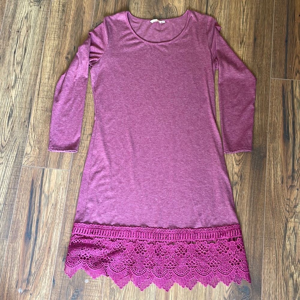 Long Sleeve Lace Dress.